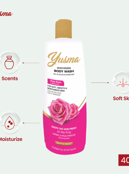 Yusma Body Wash Pink Rose 400ml