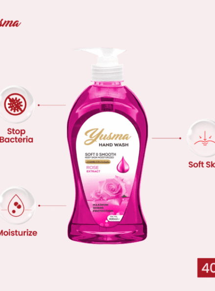 Yusma Hand Wash Rose Extract 400ml