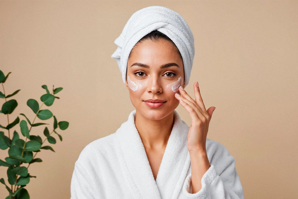 Oily skin care routine 2026 products including gentle cleanser, hydrating toner, lightweight moisturizer, niacinamide serum, and oil-free sunscreen